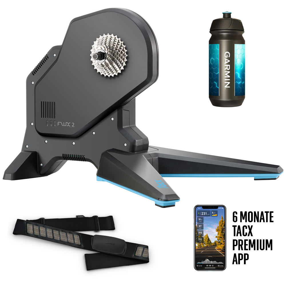 Tacx® FLUX 2 Smart-Trainer + Tacx® Zubehör Bundle ( Ohne Kassette )