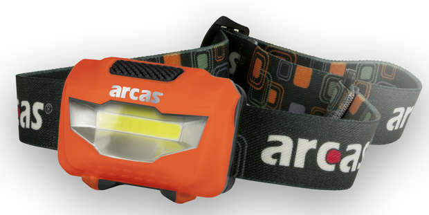  Arcas Stirnlampe Modell 3W LED Orange
