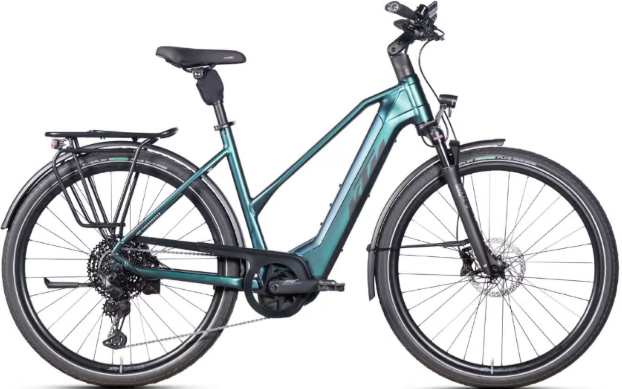 KTM Macina Premium Damen Grün - 750 Wh - 28 Zoll - Trapez (2024)